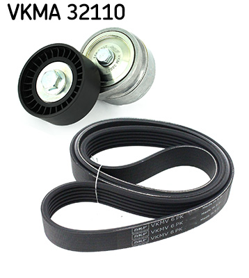 V formos rumbuotas diržas, komplektas - VKMA 32110 SKF